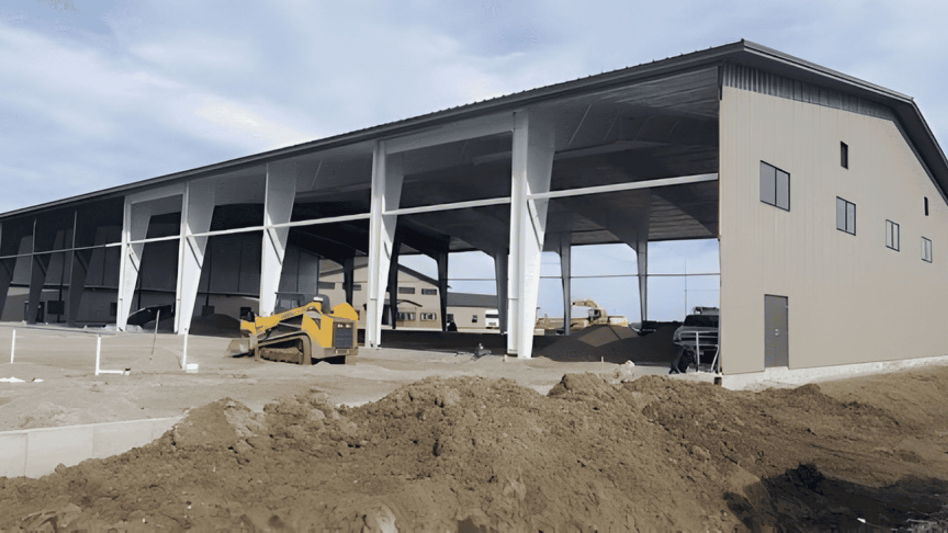 steel panels installed