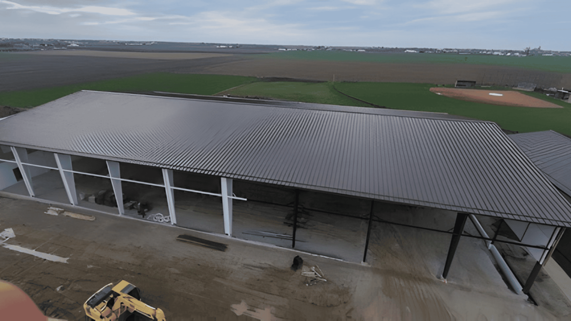 metal roofing panels installed